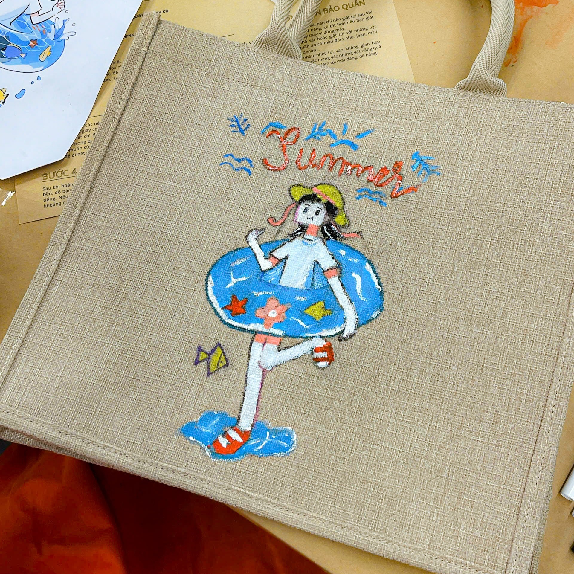 Workshop Doanh Nghiệp - Vẽ Túi Tote (Painting on Tote Bag)