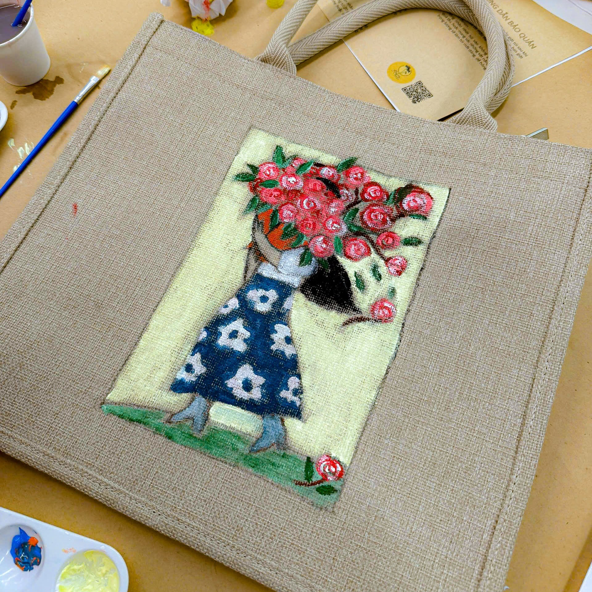 Workshop Doanh Nghiệp - Vẽ Túi Tote (Painting on Tote Bag)