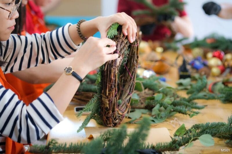 Workshop Trang Trí Vòng Nguyệt Quế (Chritmas Wreath)