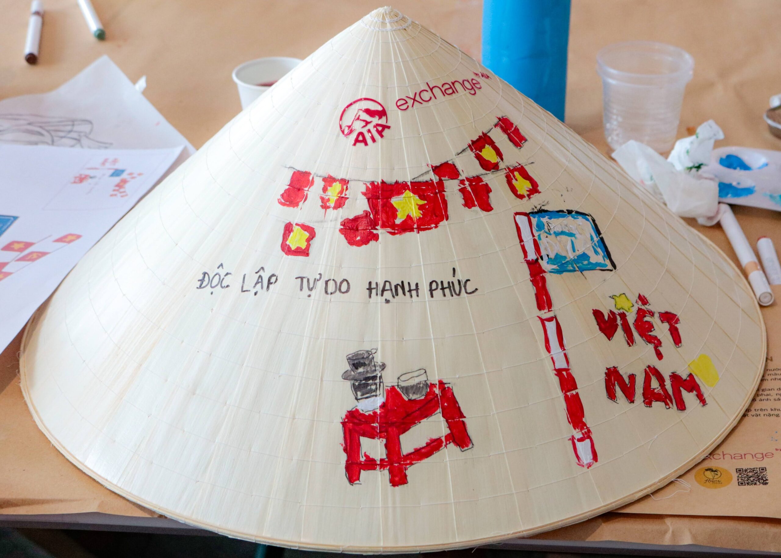 Workshop Doanh Nghiệp - Trang Trí Nón Lá (Drawing Vietnamese Conical Hat)