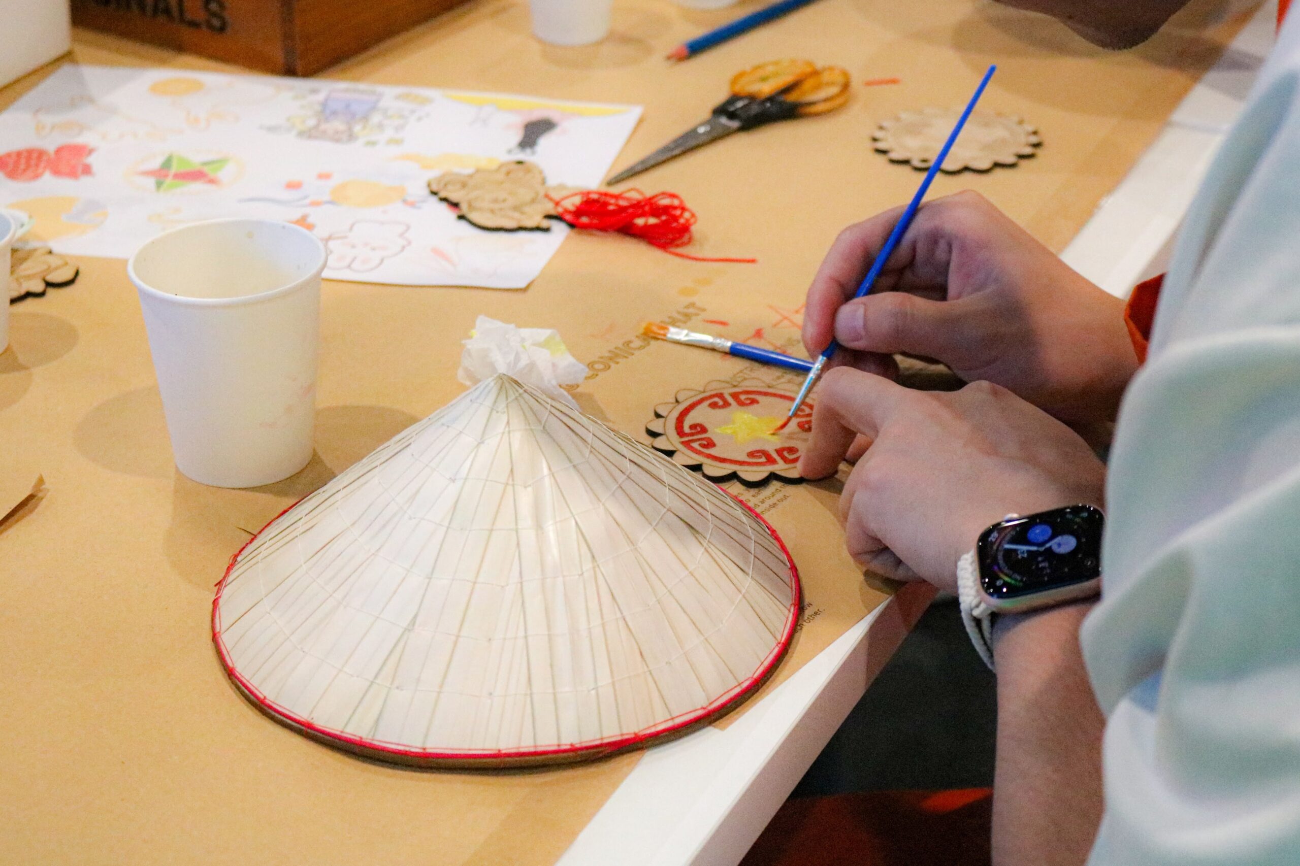 Workshop Doanh Nghiệp - Trang Trí Nón Lá Treo (Hanging Conical Hat Decoration)