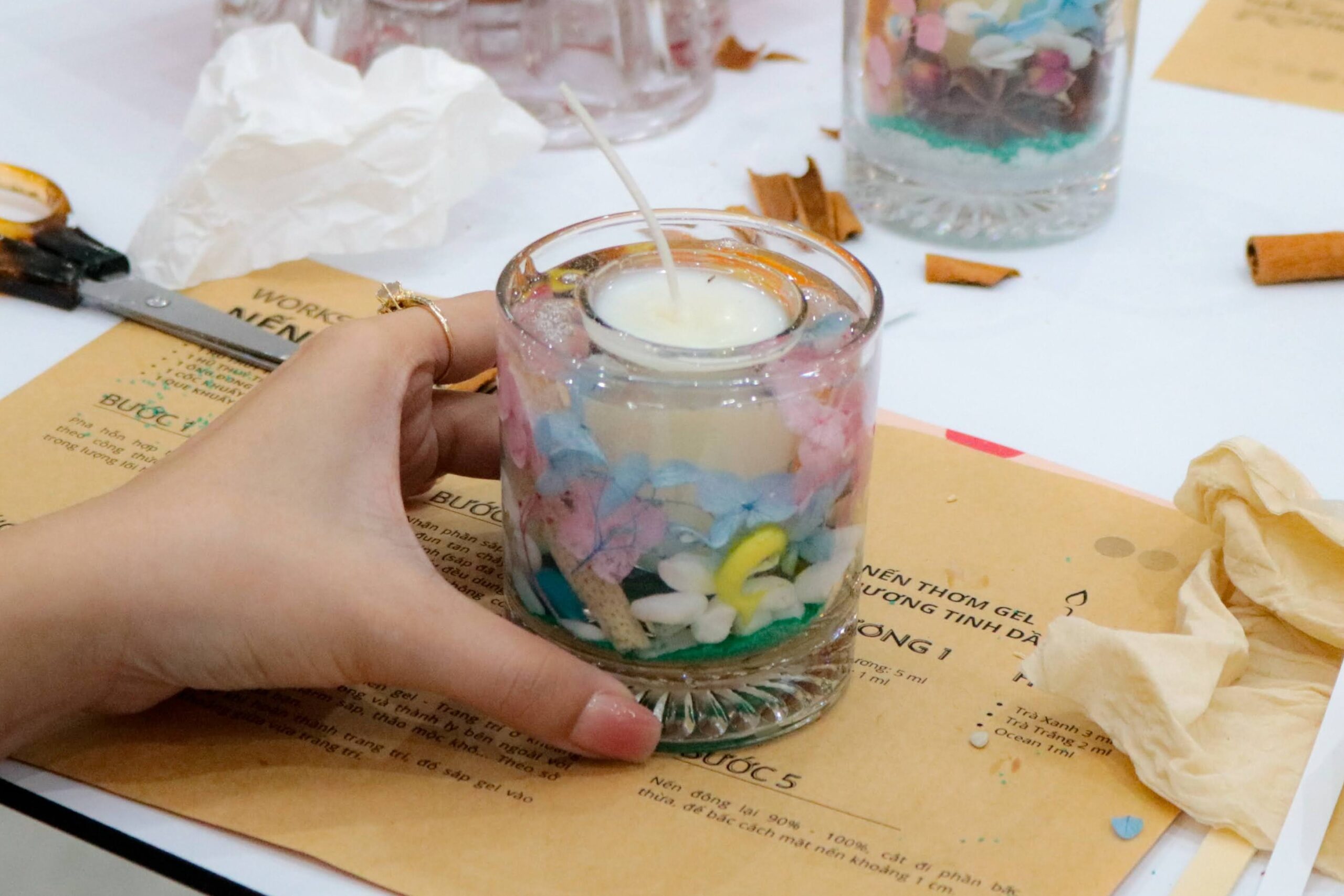 Workshop Doanh Nghiệp - Nến Thơm Gel (Gel Candle)